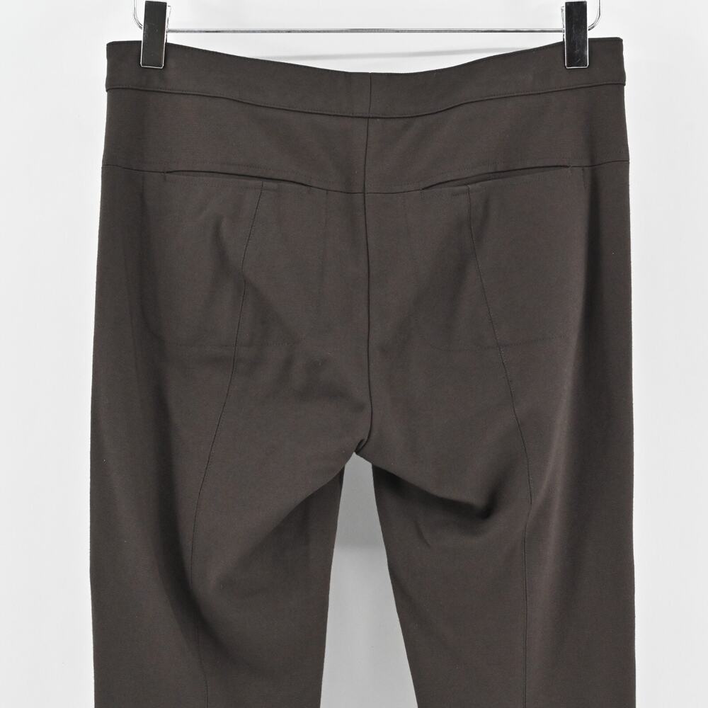 VINCE Pants Womens‎ Size 6 Front Seam Ponte Solid Brown Skinny Leg Zip Pockets - Picture 5 of 13